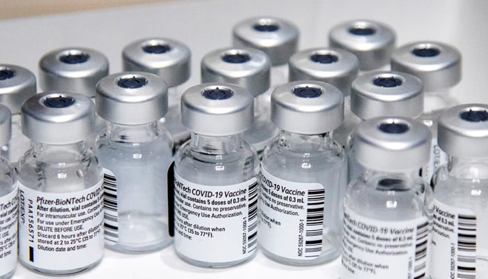 Empty vials of the Pfizer-BioNTech coronavirus disease (COVID-19) vaccine are seen at The Michener Institute, in Toronto, Canada January 4, 2021. — Reuters/File