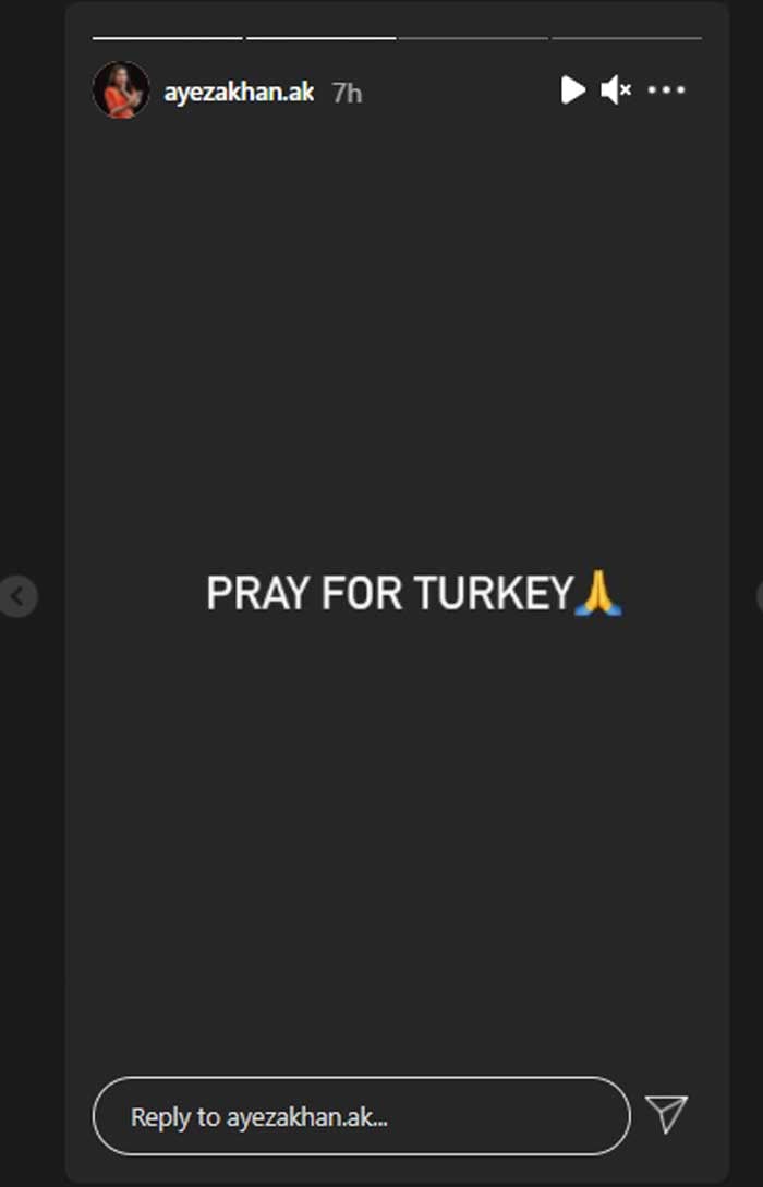 Ayeza Khan prays for Turkey as wildfires force more people to flee homes