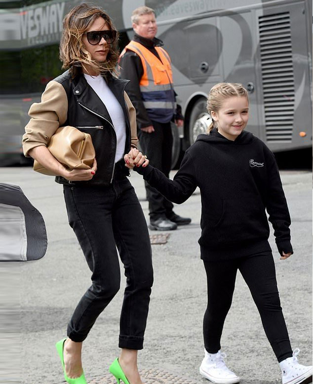 Victoria Beckham and daughter Harper enjoy girls night in Miami