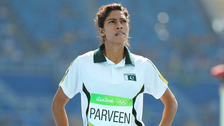 Photo of Pakistan’s Najma Parveen finished last in the women’s 200m warm-up