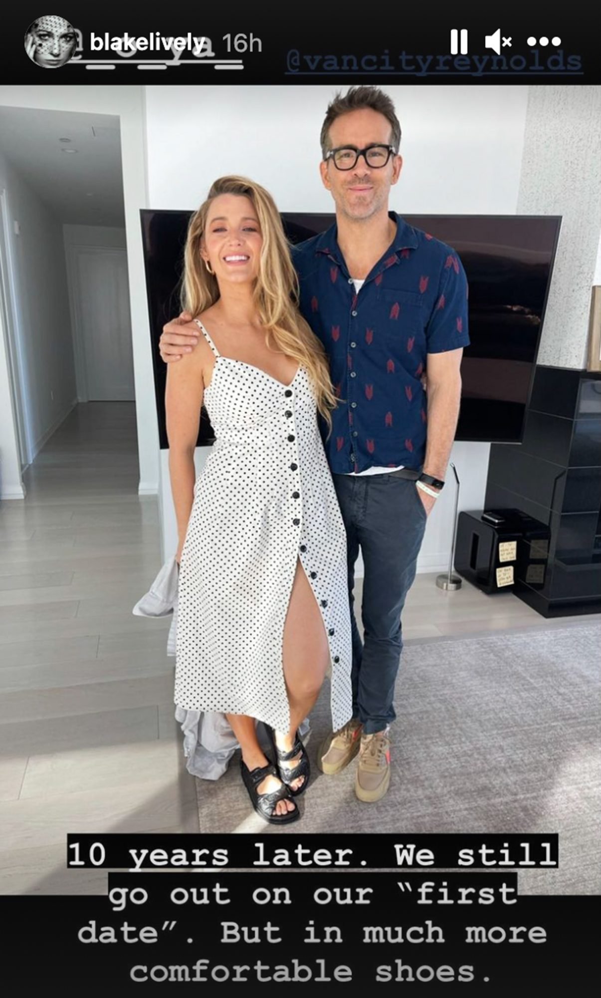 Blake Lively, Ryan Reynolds adorably recreate their first date decade later