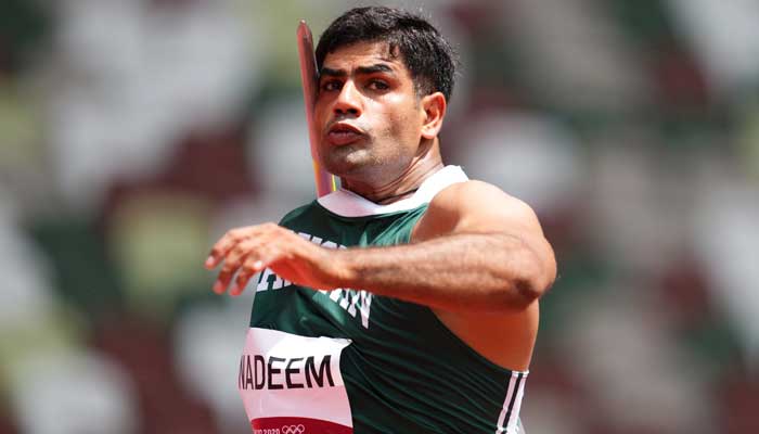 Arshad Nadeem of Pakistan in action during Tokyo Olympics 2020. -REUTERS