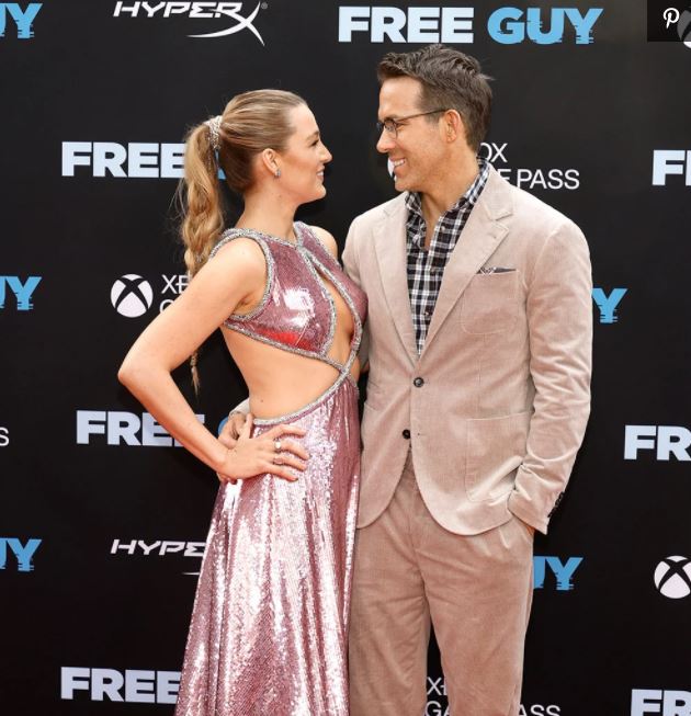 Blake Lively, Ryan Reynolds bring their fashion A-game to Free Guy premiere