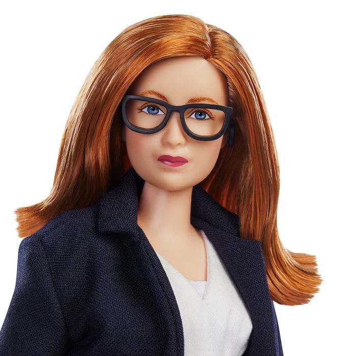 An undated handout image of a Barbie doll made in the likeness of Sarah Gilbert, the Oxford University professor who co-designed the Oxford/AstraZeneca vaccine. University of Oxford/via REUTERS