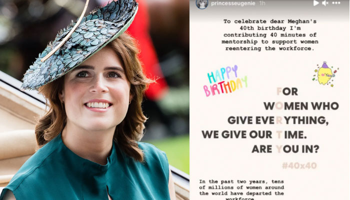 Princess Eugenie, Adele, Hillary Clinton join Meghan Markle on her 40th birthday