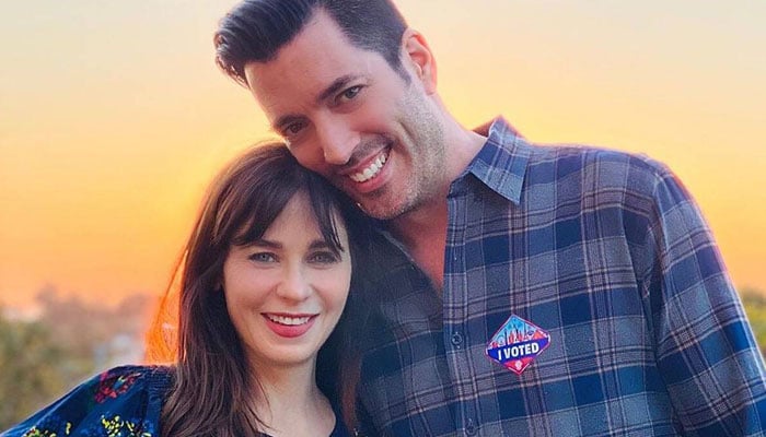 Zooey Deschanel marked her two years with her beau Jonathan Scott, calling him her “favourite