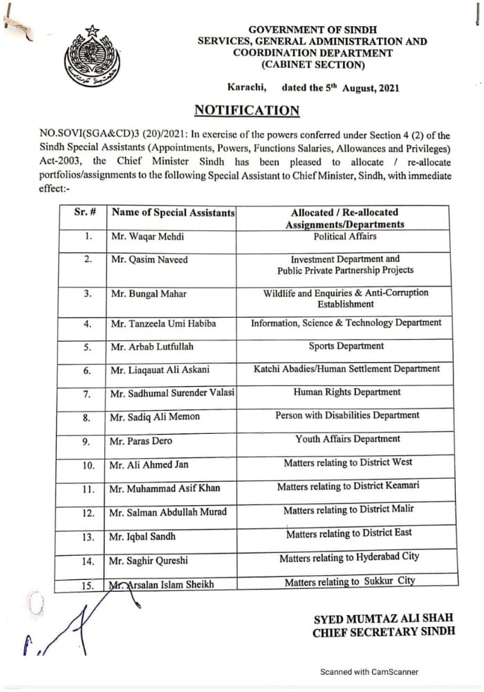 Sindh appoints Murtaza Wahab as Karachi administrator