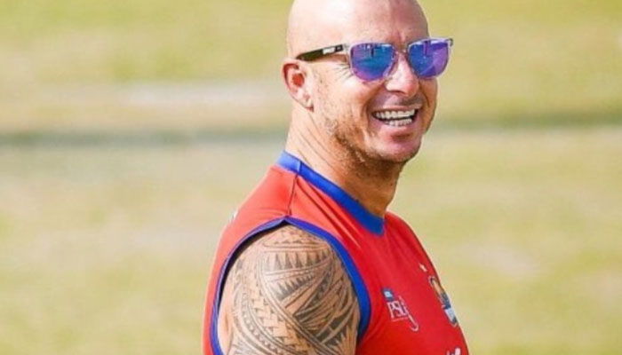 Former South African cricketer Herschelle Gibbs pictured during a training session. Photo: File