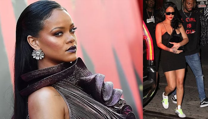 Rihanna sizzles in black outfit as she appears with pals in NYC after becoming billionaire