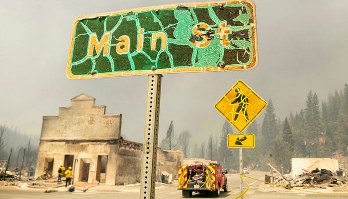 Huge California wildfire grows, but weather helps firefighters