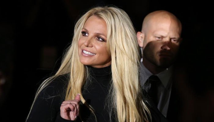 Britney Spears shared a GIF of a fan waving a pink ‘Free Britney’ flag outside their home