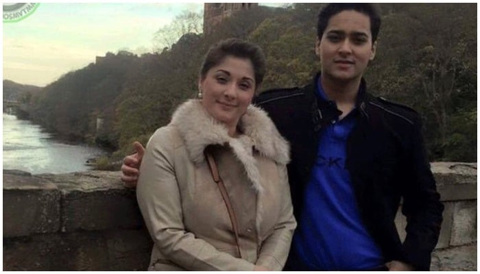 Maryam Nawaz with son, Junaid Safdar. Photo file