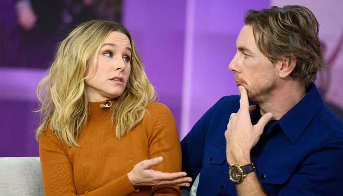 Watch: Kristen Bell, Dax Shepard face hilarious interruption