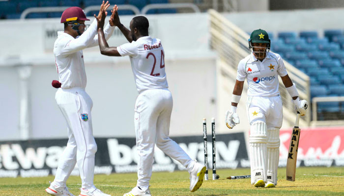 Pakistan 217 all out in first Test against West Indies