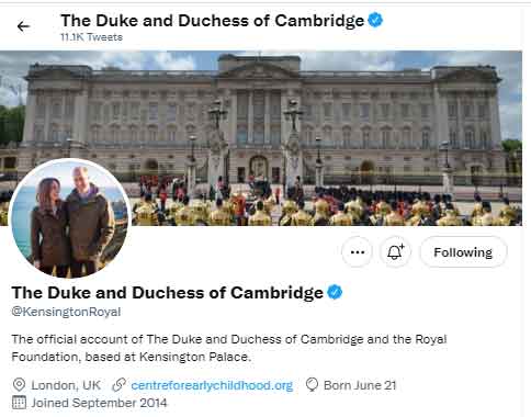 Kate Middleton and Prince William cross 2 million followers on Twitter