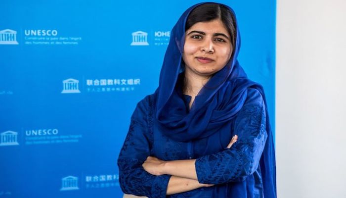 Nobel Peace Prize laureate Malala Yousafzai poses for photographs during the Education and Development G7 Ministers Summit in Paris, France, July 5, 2019. Photo: Reuters