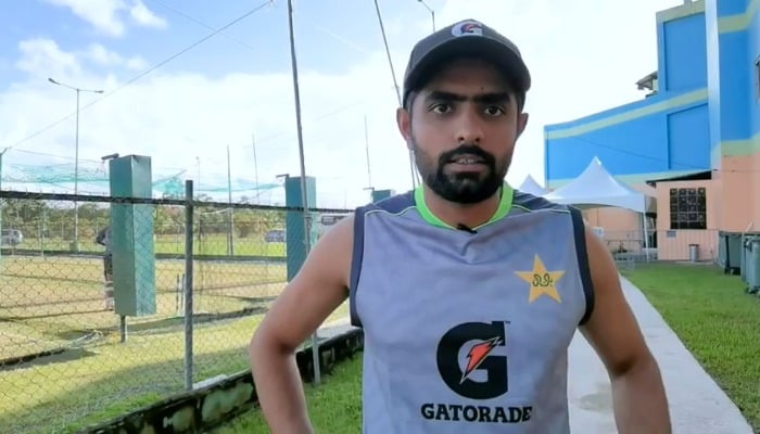 Pakistan cricket team captain Babar Azam. Photo: Screengrab from ICC video/www.icc-cricket.com