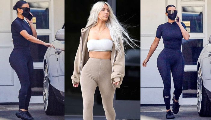Kim Kardashian flaunts her incredible physique in workout gear