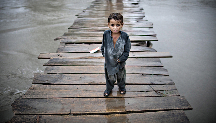 Children are more vulnerable to climate and environmental shocks than adults because they are less able to withstand and survive shocks such as floods, droughts, severe weather and heatwaves, says UNICEF. Photo: AFP