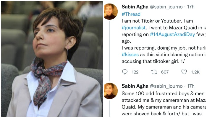 Documentary filmmaker Sabin Agha takes to Twitter to share her story of harassment.