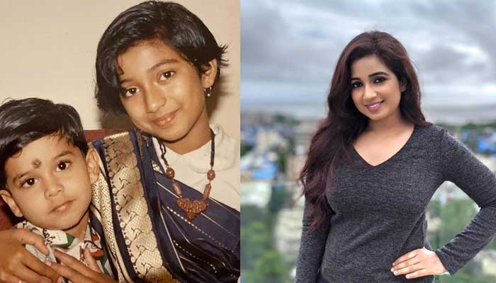 Shreya Ghoshal shares her childhood photos with brother