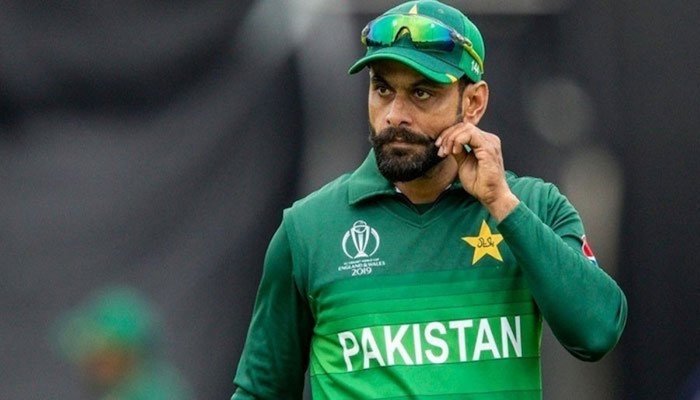Veteran all-rounder Mohammad Hafeez during an ICC Cricket World Cup 2019 match. Photo: File
