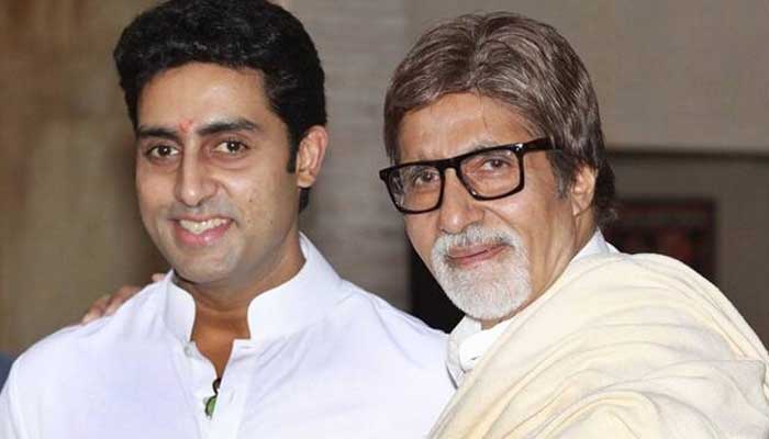 Amitabh Bachchan visits son Abhishek in hospital after injury