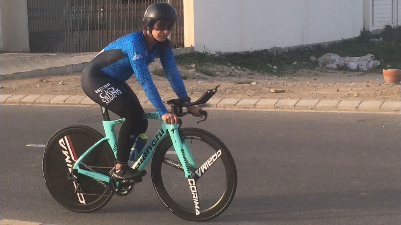Asma Jan - a cyclist striving to make her grandfathers dream come true