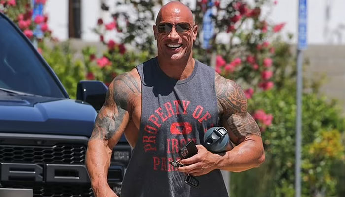 Dwayne Johnson shows off his incredible fitness in workout gears