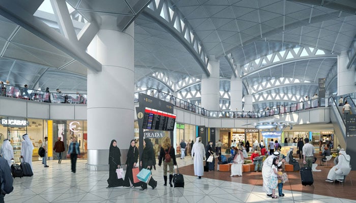 A file photo of the King Khaled International Airport
