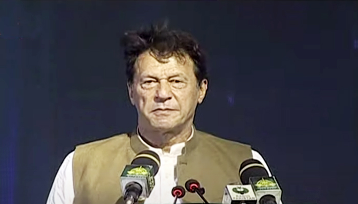 Prime Minister Imran Khan addressing an event in Lahore, on August 25, 2021. — YouTube