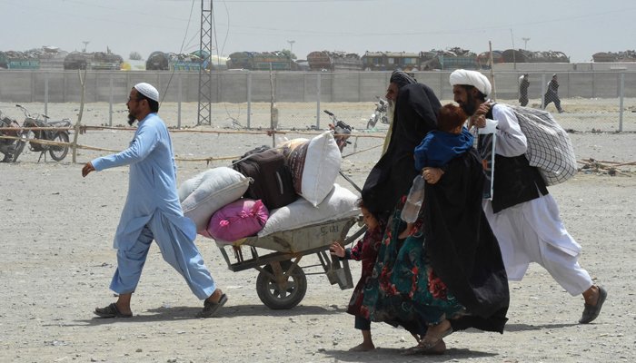 Photo showing peoples locomotion towards a borderline crossing constituent successful Pakistans borderline municipality of Chaman connected July 17,