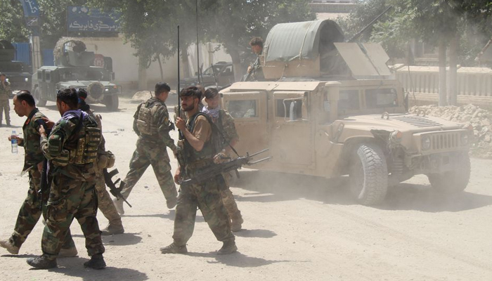 Afghan Commando forces are seen at the site of a battle field where they clash with the Taliban insurgent in Kunduz province, Afghanistan June 22, 2021. — Reuters/File