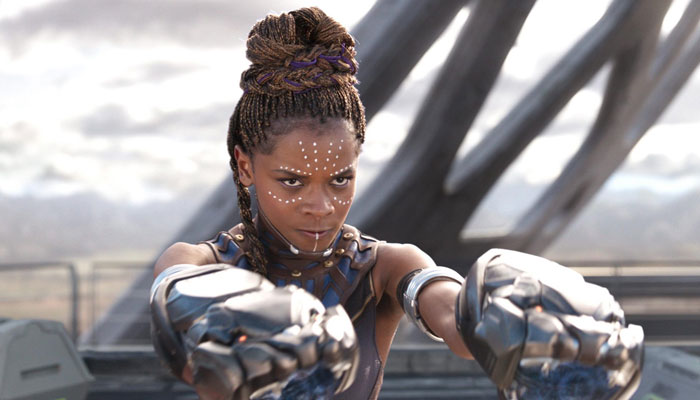 Letitia Wright received minor injuries during a stunt scene for the film Black Panther