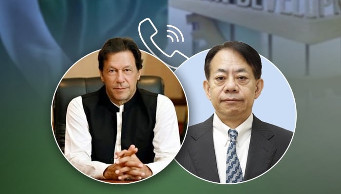 Prime Minister Imran Khan (left) and Asian Development Bank (ADB) President Masatsugu Asakawa can be seen in this illustration. — Twitter/PakPMO