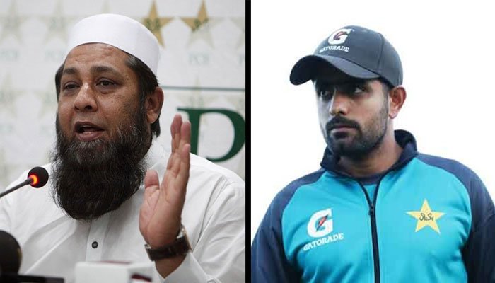 Former Pakistan captain Inzamam-ul-Haq (left) and current captain Babar Azam. Photos: Geo.tv/ file