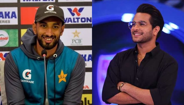 Cricketer Shan Masood (left) and Pakistani singer Asim Azhar. — Twitter/File