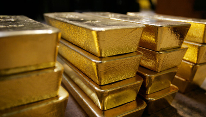 Gold rates were up by Rs350 per tola and Rs100 per 10-gram compared to Saturdays price— AFP/File