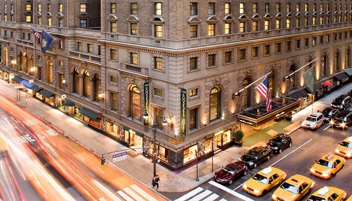 The view outside the iconic Roosevelt Hotel. — The Roosevelt Hotel/Gallery/via Geo.tv