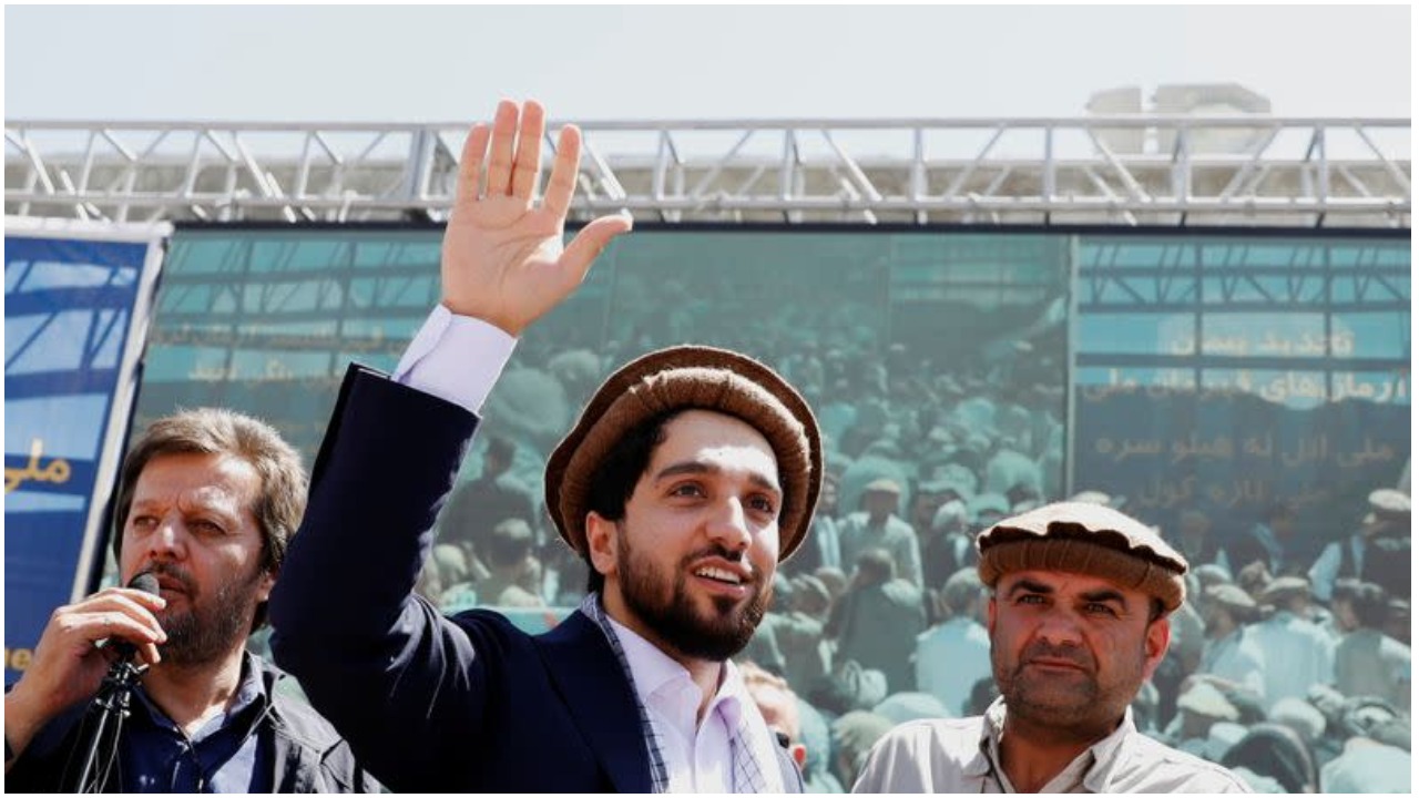 Ahmad Massoud, son of Ahmad Shah Massoud, waves as he arrives to attend a new political movement in Bazarak, Panjshir province Afghanistan September 5, 2019. — Reuters