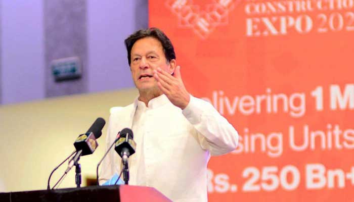 Prime Minister Imran Khan addressing the inauguration ceremony of the ICCI Pakistan Property, Housing, and Construction Expo in Islamabad, on September 3, 2021. — INP