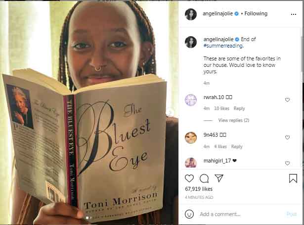 Angelina Jolie shares first picture with daughter Zahara on Instagram