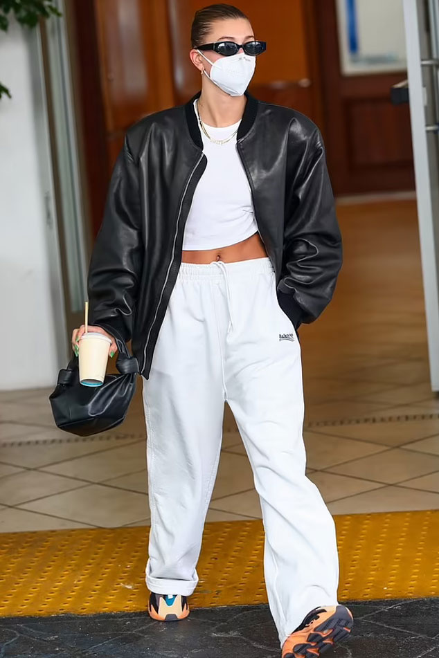 Hailey Bieber shows off her fit physique in stylish outfit as she steps out in LA