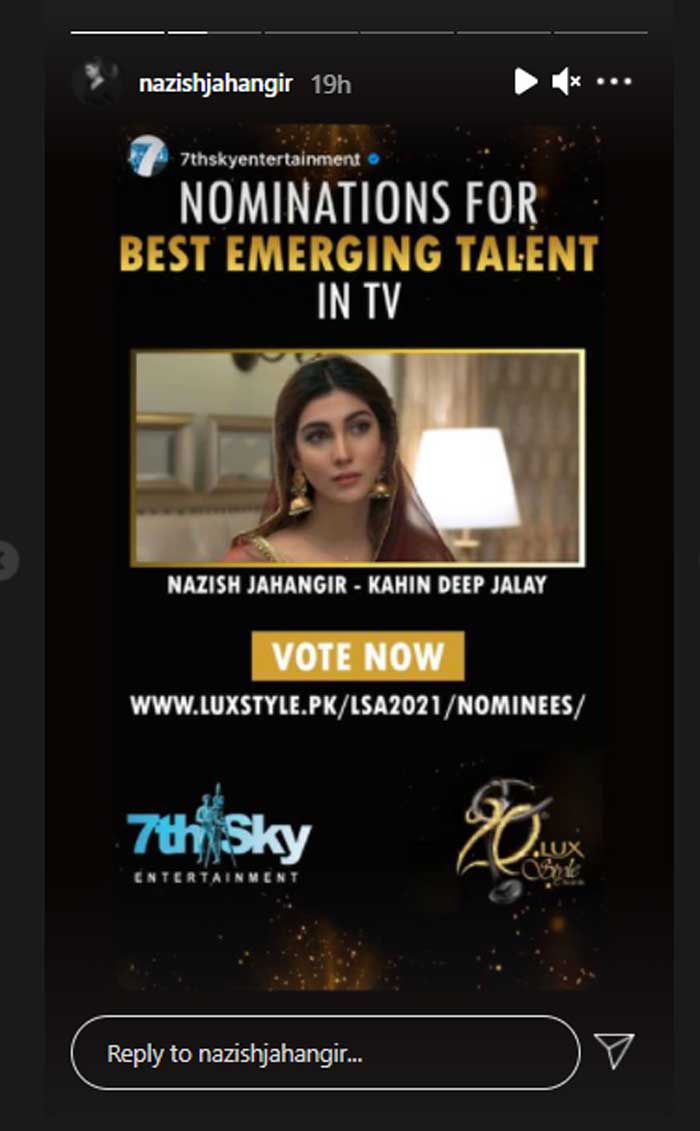 LSAs 2021: Nazish Jahangir urges fans to vote for her as ‘Best Emerging Talent in TV’