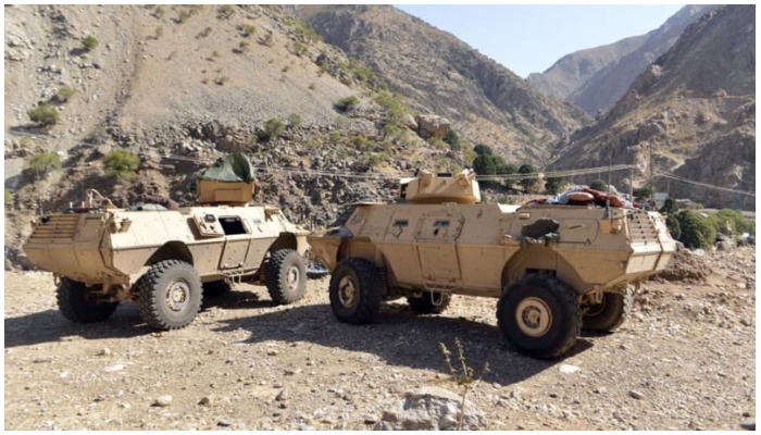 Armoured vehicles are seen in Panjshir Valley, north of Kabul, Afghanistan on August 25. — Reuters/File