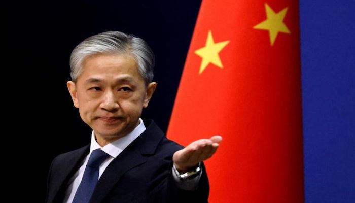 Chinese Foreign Ministry spokesman Wang Wenbin attends a news conference in Beijing, China December 14, 2020. Photo: Reuters