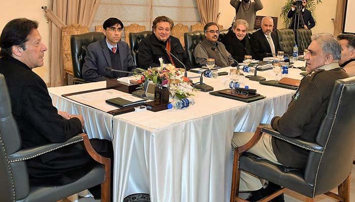 Prime Minister Imran Khan chaired a meeting of the Apex Committee of the National Action Plan: Photo: PMO/File