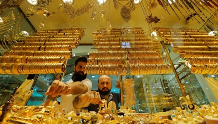 The international gold price rise by $2 per ounce to $1,797 on Friday. — AFP/File