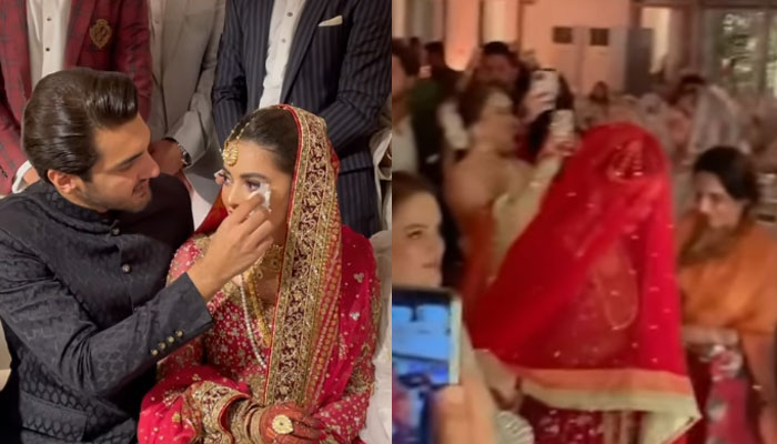 Watch: Minal Khan, Ahsan Mohsin Ikram have officially tied the knot!