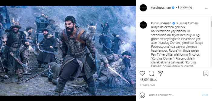 Kurulus: Osman will be aired in Russia